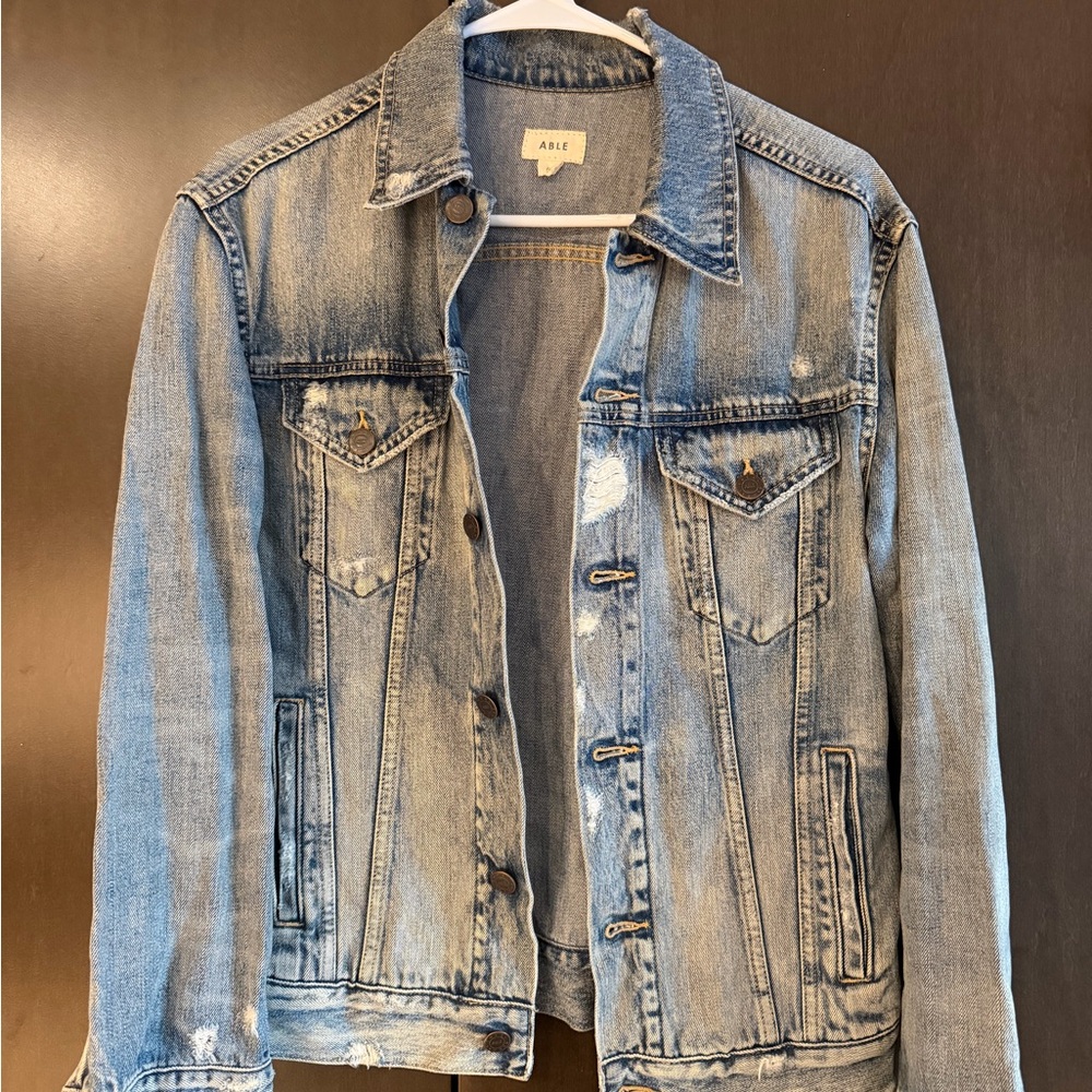 Able Gray Denim Jacket - image 1